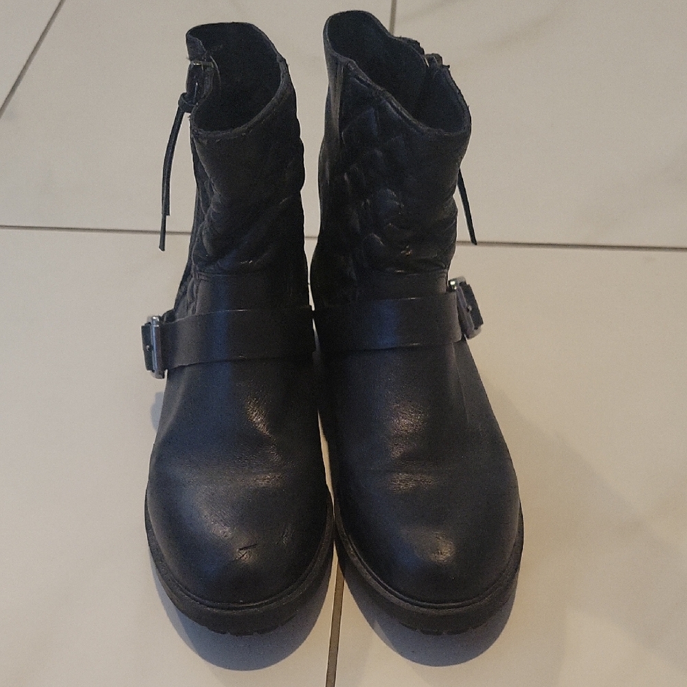 Steve Madden Black Moto Boots